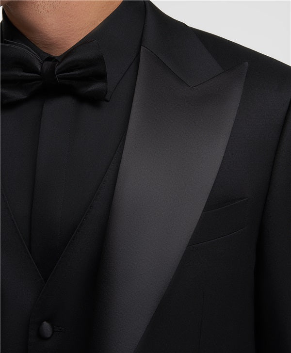 Fashion Men's 3 Pieces Flat Peak Lapel Tuxedos For Party (Blazer+vest+Pants) mens event wear