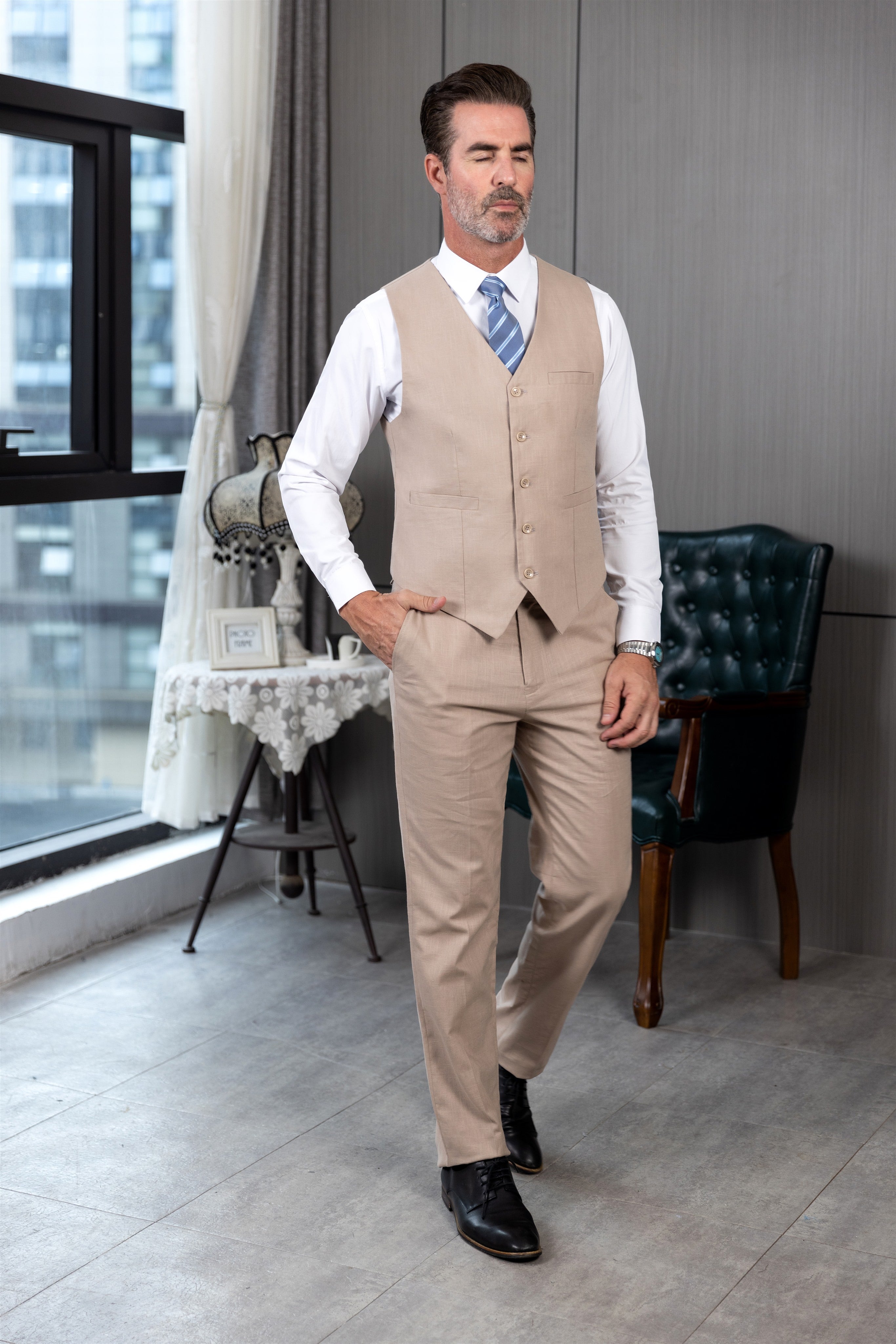 Suit vest hot sale and pants