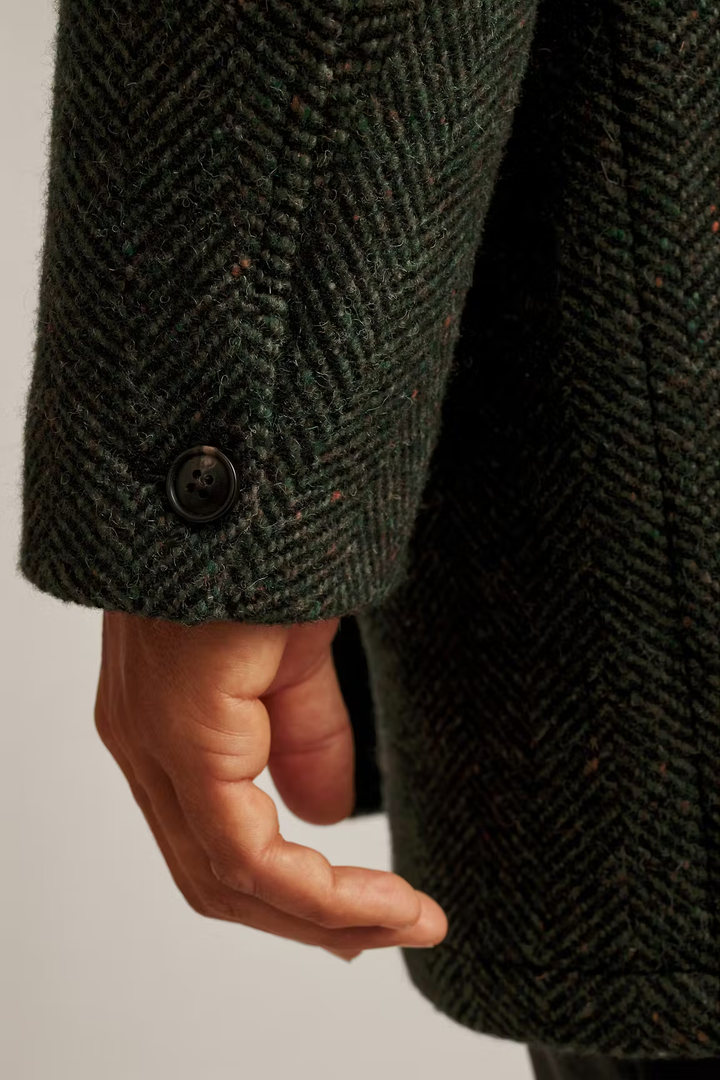 Formal Men's Wool Herringbone Lapel Blazer mens event wear